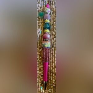 This Gorgeous Extended size Colorful Beaded Pen Handmade